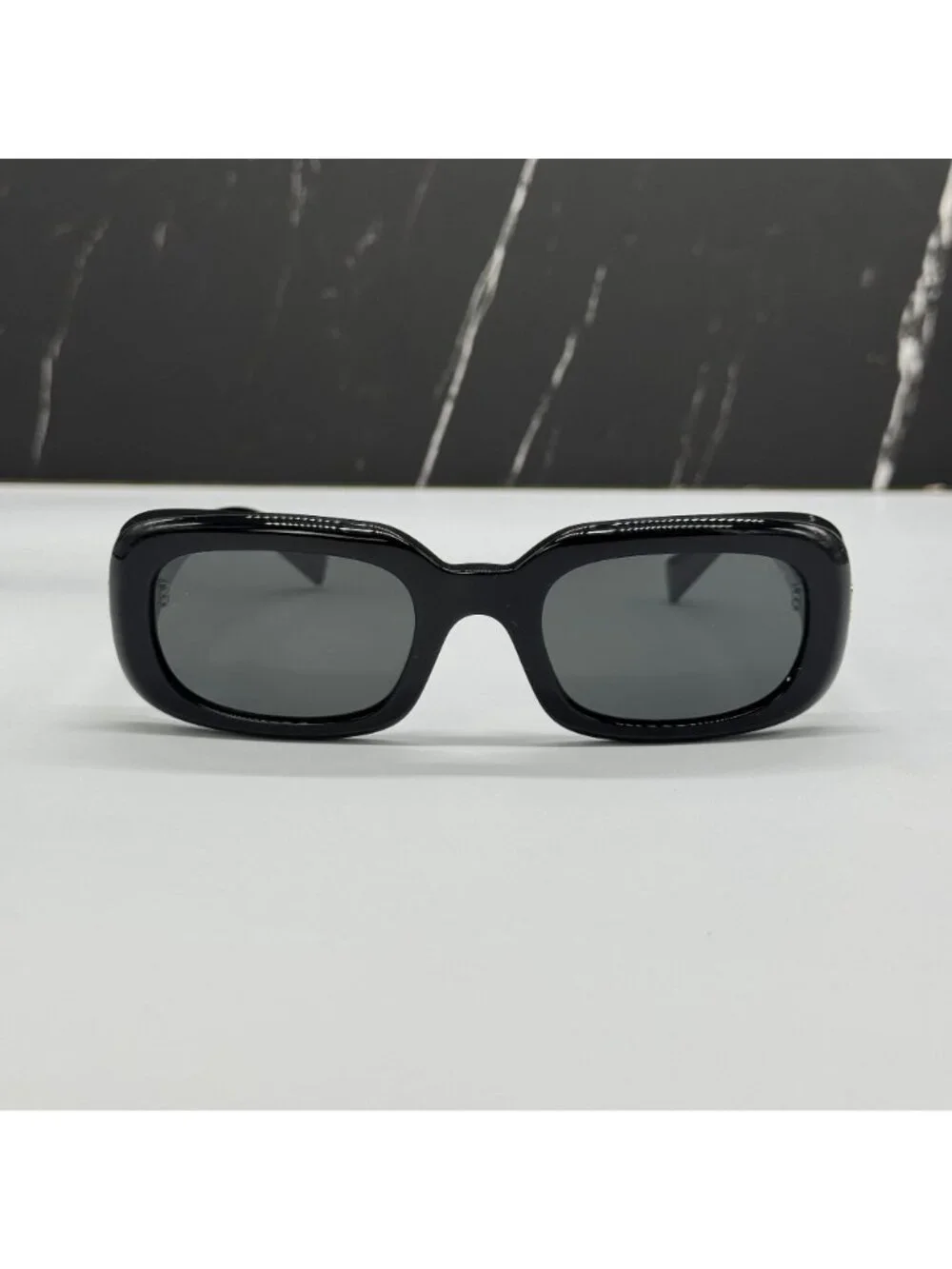 New Miu Miu SMU B13S 16K08Z Black Square Women Sunglasses MUB13S